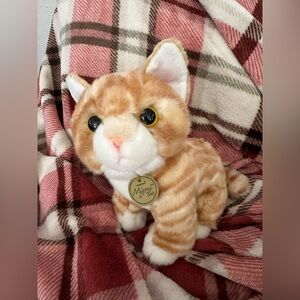 Tabby cat lifelike plush by Aurora toys Miyoni tots